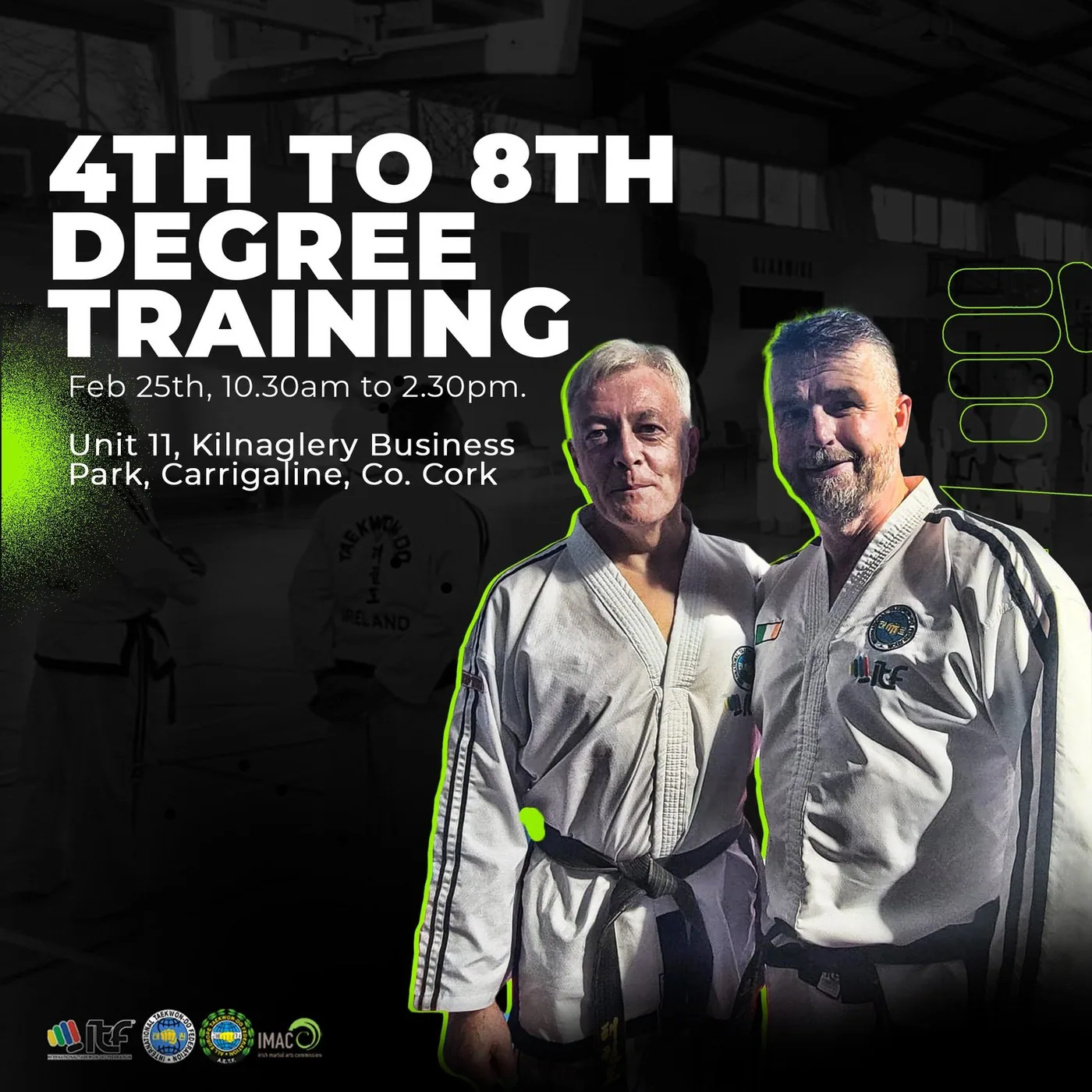 4th to 8th Degree Training